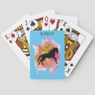 BARAJA DE CARTAS SE PERSONALIZARON LAS TARJETAS DE JUEGO DE CABALLO