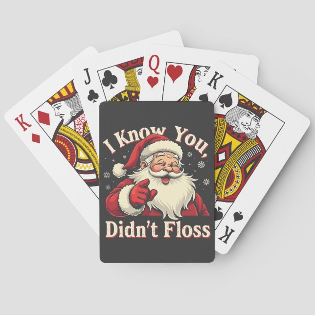 Baraja De Cartas Sé que no abandonaste a Dentist Dental Santa (Reverso)