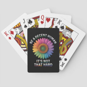 Baraja De Cartas Sé un humano decente no es tan difícil