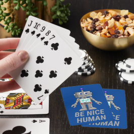 Baraja De Cartas SEA AGRADABLE HUMANO lindo robot