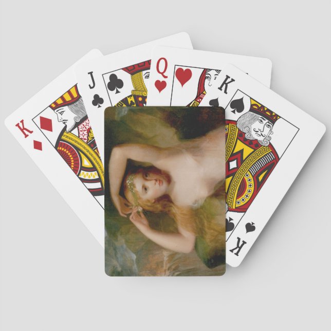 Baraja De Cartas Sea Nymph (por Thomas Sully) (Reverso)