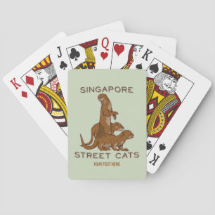 Baraja De Cartas Sea Otter Singapore Street Cats