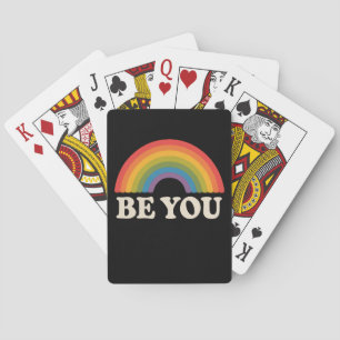 Baraja De Cartas Sea usted Gay Lesbian Orgullo LGBTQ Aliado Rainbow