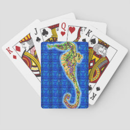 Baraja De Cartas Seahorse en modelo azul