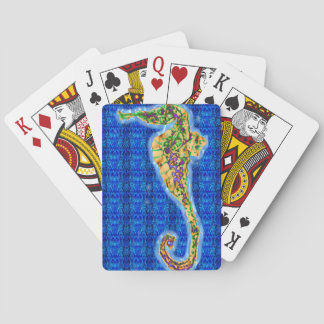 Baraja De Cartas Seahorse en modelo azul