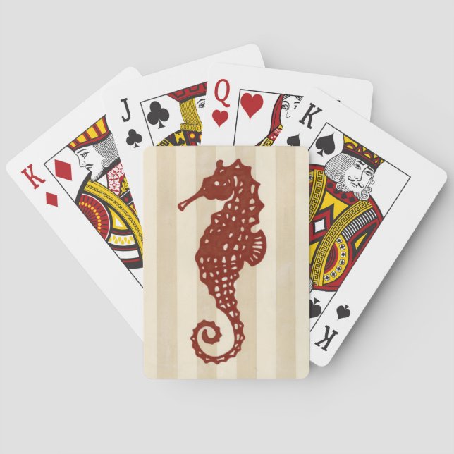 Baraja De Cartas Seahorse Silhouette (Reverso)