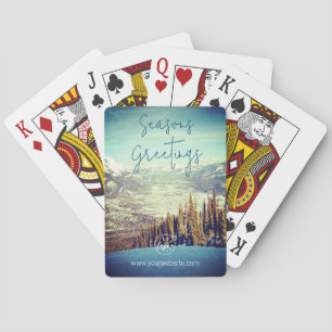 Baraja De Cartas Seasons Greetings Photo Personalizado-Branded