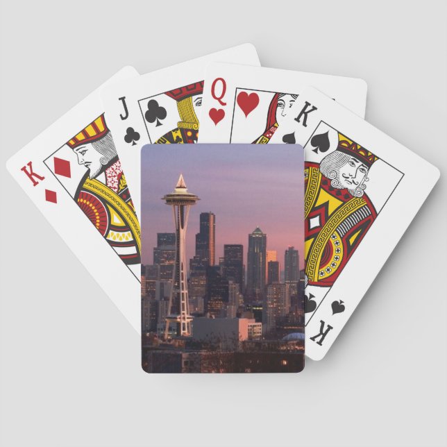 Baraja De Cartas Seattle del parque de Kerry (Reverso)