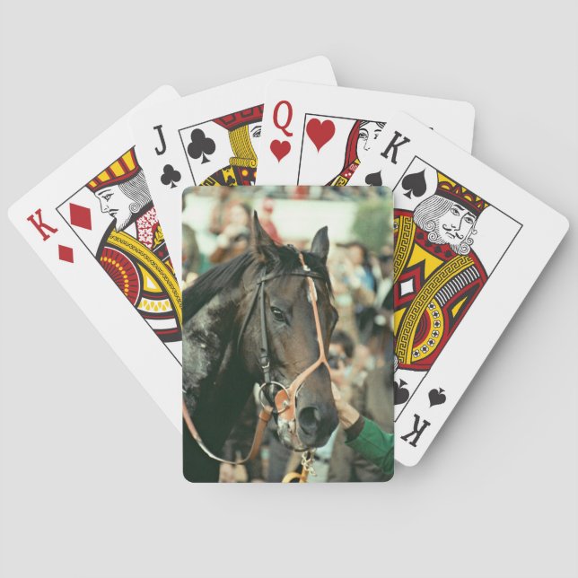 Baraja De Cartas Seattle Slew Thoroughbred 1978 (Reverso)