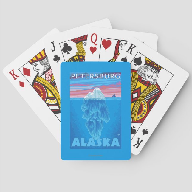 Baraja De Cartas Sección representativa del iceberg - Petersburgo, (Reverso)