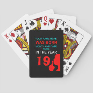Baraja De Cartas secreto de cumpleaños divertido