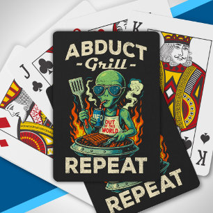 Baraja De Cartas Secuestro Parrilla Repetición Retro Barbacoa Fiest