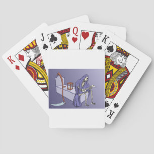 Baraja De Cartas Segador Esperando con Reloj de Arena