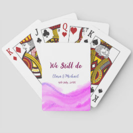 Baraja De Cartas Seguimos haciendo brillo purpurina de color púrpur