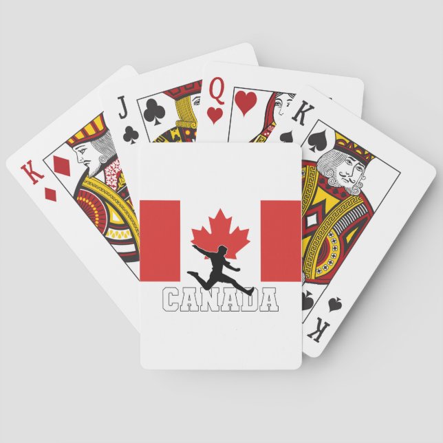 Baraja De Cartas Selección de Fútbol de Canadá (Reverso)