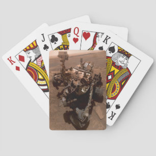 Baraja De Cartas Selfie de Mars Curiosity Paisaje Marciano Rojo