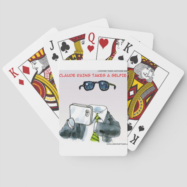 Baraja De Cartas Selfie invisible divertido (Reverso)