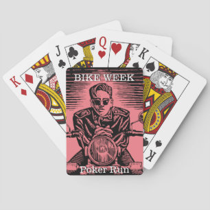 Baraja De Cartas Semana de la Bicicleta Poker Run Personalizable Vi