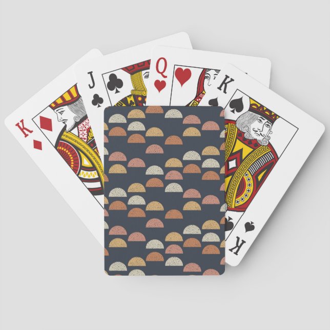 Baraja De Cartas Semi modelo geométrico del círculo (Reverso)