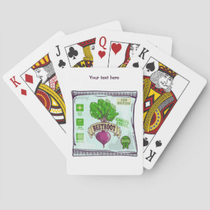Baraja De Cartas Semillas de remolacha verduras de paquete