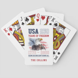 Baraja De Cartas Semiquincentennial USA America's 250th Anniversary