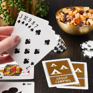 Baraja De Cartas Señal de Camping en Grupo
