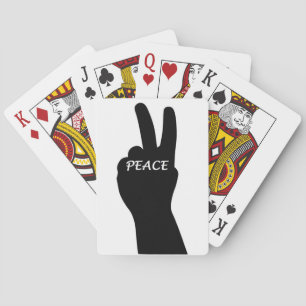 BARAJA DE CARTAS SEÑAL DE PAZ