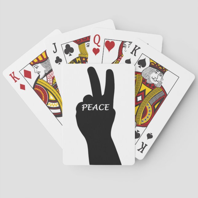 BARAJA DE CARTAS SEÑAL DE PAZ (Reverso)