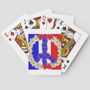 Baraja De Cartas señal de paz de bandera francesa