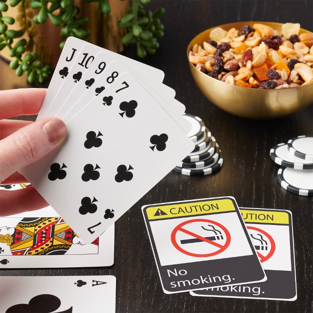 Baraja De Cartas Señal de Precaución No Fumar (Subido por el creador)
