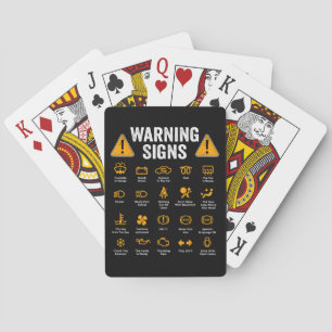 Baraja De Cartas Señales de advertencia divertidas al conducir 101