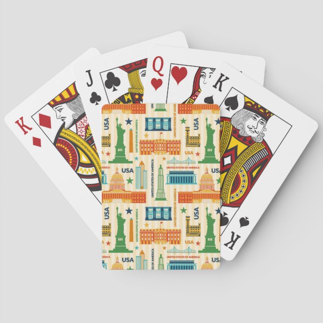 Baraja De Cartas Señales de los Estados Unidos de América (Reverso)