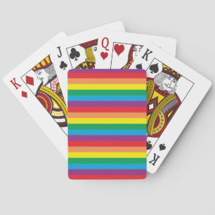 Baraja De Cartas Sencillamente patrón arco iris