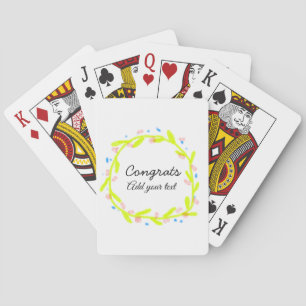 Baraja De Cartas Sencillas felicitaciones mínimas graduación añadir