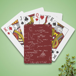 Baraja De Cartas Sencillas Fórmulas de Ecuaciones de Matemáticas Ma