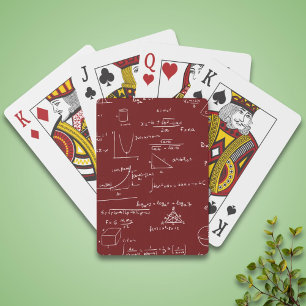 Baraja De Cartas Sencillas Fórmulas de Ecuaciones de Matemáticas Ma