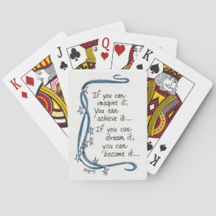 Baraja De Cartas Sencillo, Inspirador "Si Lo Imaginas...."