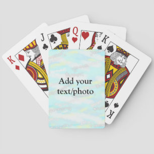 Baraja De Cartas Sencillo purpurina pastel colorido añade tu foto d