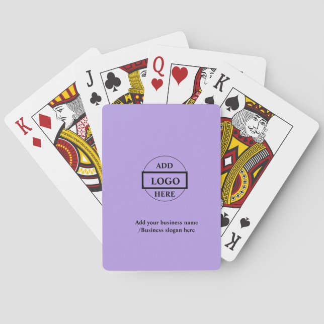 Baraja De Cartas Sencillo y elegante logo de la empresa    (Reverso)