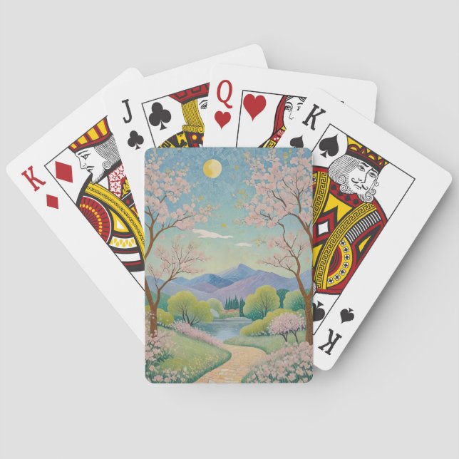 Baraja De Cartas Sendero Celestial de la Primavera (Reverso)