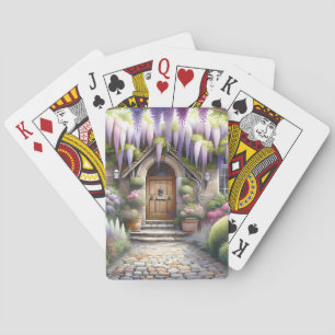 Baraja De Cartas Sendero de jardín de cabaña caprichosa