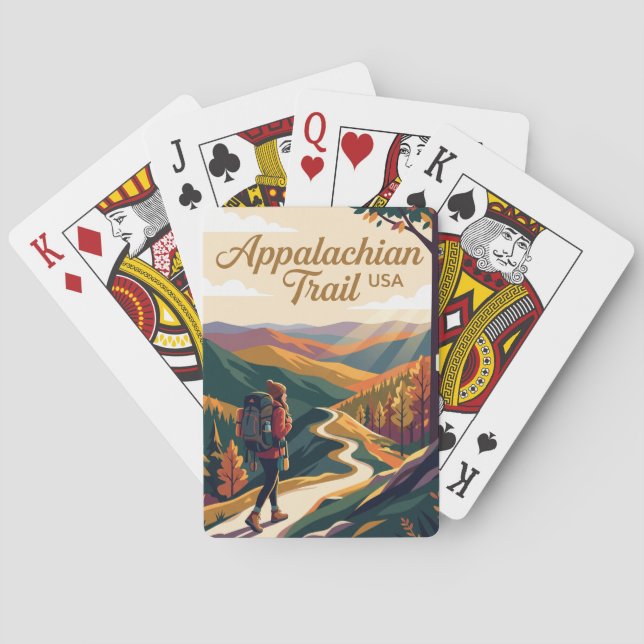 Baraja De Cartas Sendero de los Apalaches EE. UU. (Reverso)