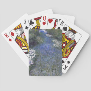 Baraja De Cartas Sendero impresionista del bosque azul