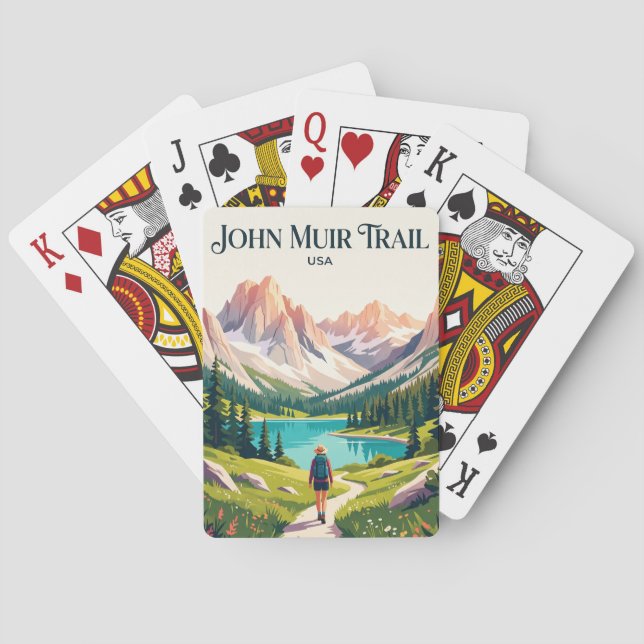 Baraja De Cartas Sendero John Muir USA (Reverso)