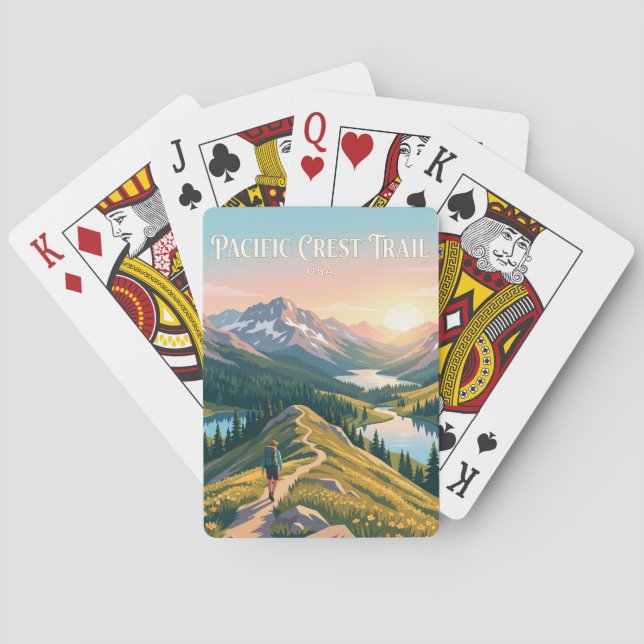 Baraja De Cartas Sendero Pacific Crest EE. UU. (Reverso)