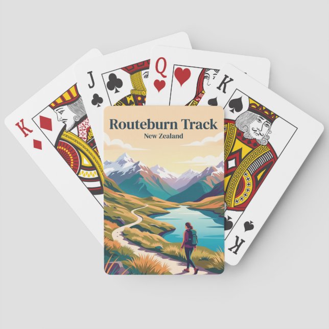 Baraja De Cartas Sendero Routeburn Nueva Zelanda (Reverso)