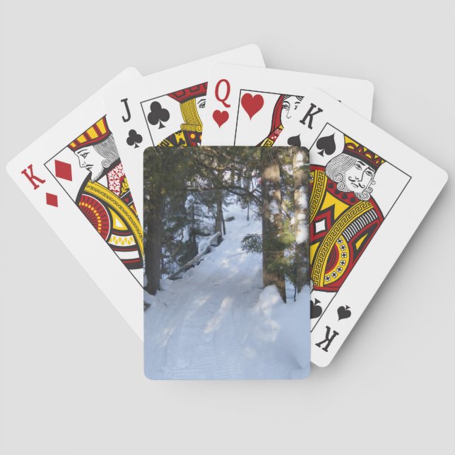 Baraja De Cartas Sendero Snowmobile de los abuelos (Reverso)