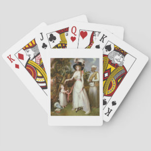 Baraja De Cartas Señora Graham de Kinross, su hija y de un Jamadar,
