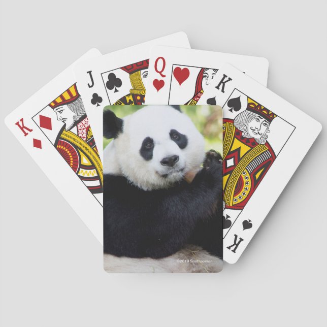 Baraja De Cartas Sentada de la panda gigante (Reverso)