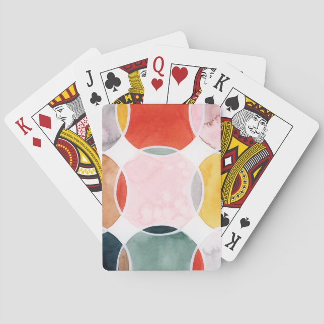 Baraja De Cartas Sentido - Patrón de círculo (Reverso)